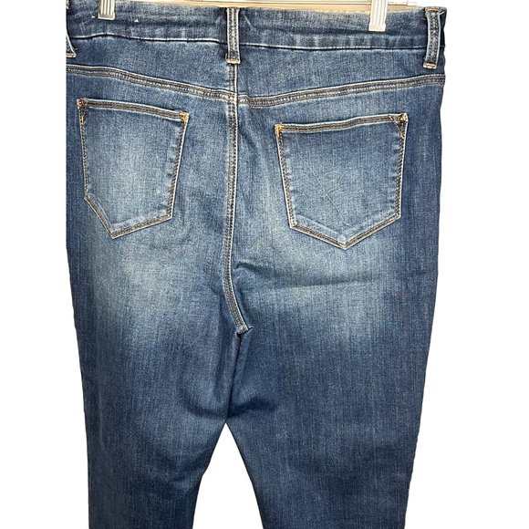 SO slimming girlfriend, slim leg, ankle jeans by Chicos denim sequence 5pocket - Picture 5 of 14